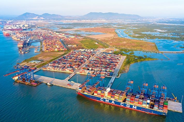 Một góc cụm cảng Cái Mép - Thị Vải. (Nguồn ảnh: Cục Hàng hải Việt Nam)