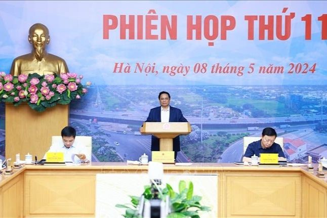 Thủ tướng Phạm Minh Chính chủ trì phiên họp. (Ảnh: TTXVN).
