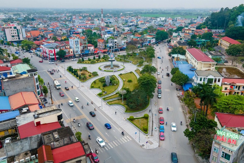 Một góc huyện Thuỷ Nguyên, TP Hải Phòng. (Ảnh: Hải Anh)