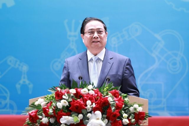 Thủ tướng Chính phủ Phạm Minh Chính tới dự diễn đàn. 