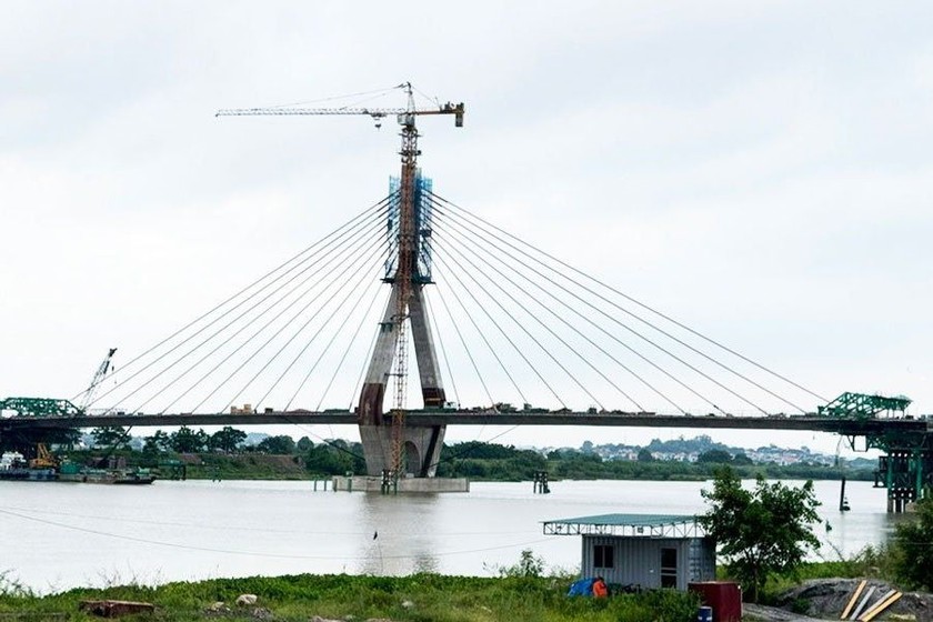 Công trình cầu Đồng Việt đã được hợp long vào cuối tháng 5/2024.