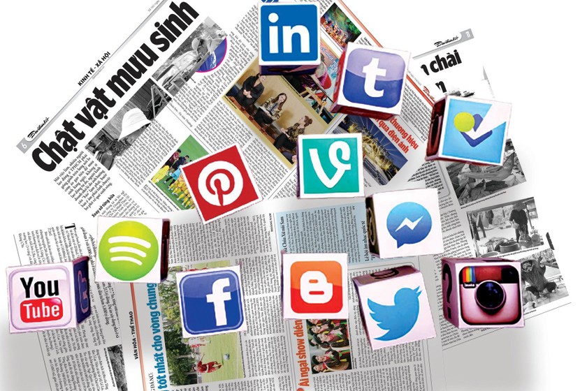 Kinh tế báo chí suy thoái vì bị các nền tảng mạng xã hội chiếm lĩnh thị trường truyền thông. (Nguồn: Ảnh minh họa) 