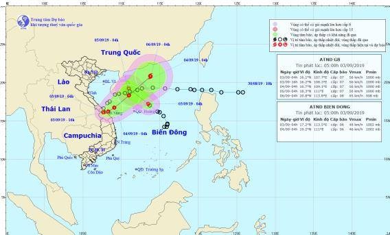 Liên tiếp xuất hiện ATNĐ trên biển Đông