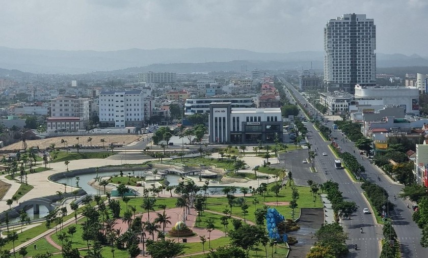 Một góc TP Tuy Hòa, tỉnh Phú Yên.