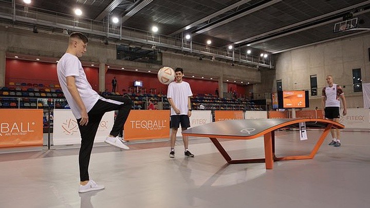 Một trận thi đấu Teqball