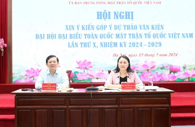 Hội nghị do Ban Thường trực UBTƯ MTTQ Việt Nam tổ chức. Ảnh: Tiến Đạt