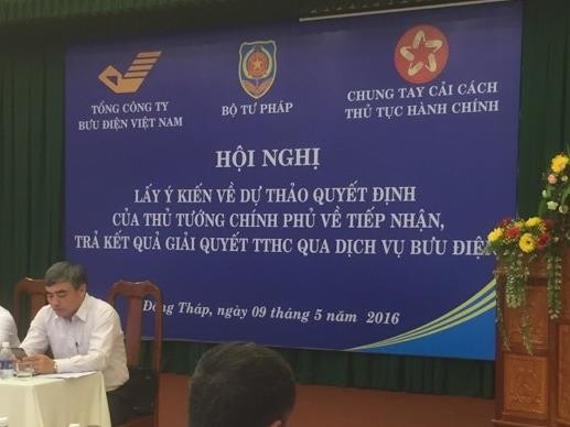 Tiếp nhận, trả kết quả giải quyết thủ tục hành chính qua dịch vụ Bưu điện