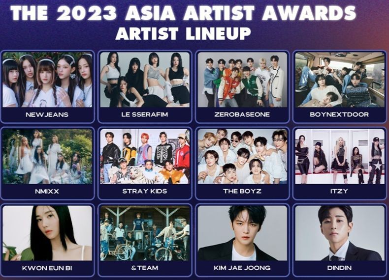 Các nghệ sĩ nổi tiếng sẽ tham dự “Asia Artist Awards 2023” (ảnh BTC).