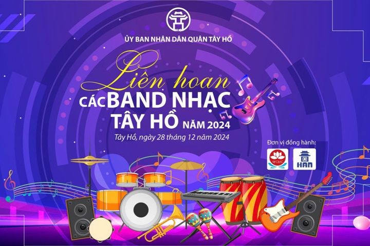 Quận Tây Hồ tổ chức Liên hoan các ban nhạc, nhóm nhạc năm 2024