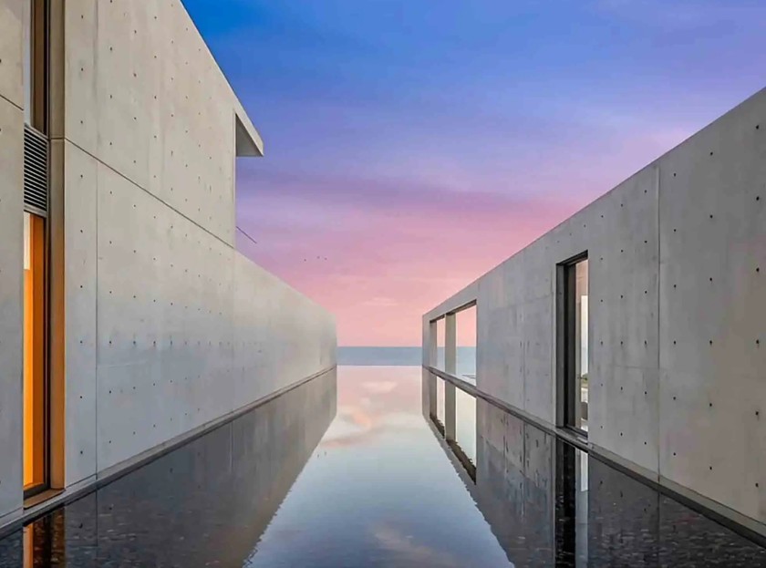 According to TMZ, the villa is nearly 30,000 square meters, designed by Tadao Ando - a Japanese architect.
