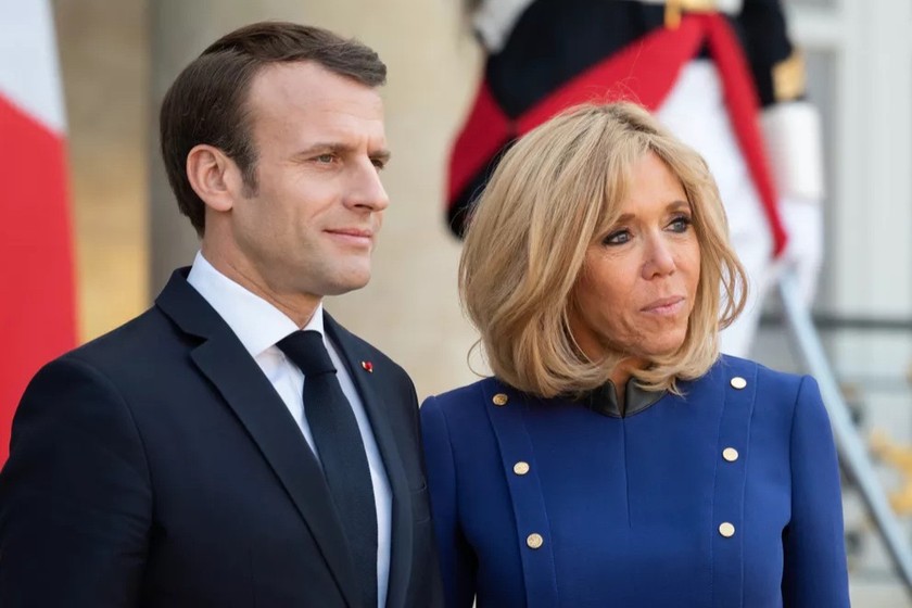 Tổng thống Pháp Macron và phu nhân. Ảnh: Shutterstock.