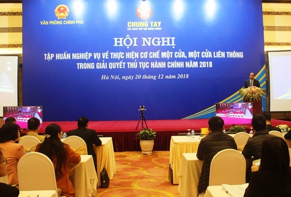 Hội nghị tập huấn nghiệp vụ về thực hiện cơ chế một cửa, một cửa liên thông trong giải quyết thủ tục hành chính