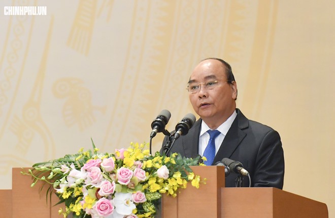 Thủ tướng Nguyễn Xuân Phúc phát biểu 