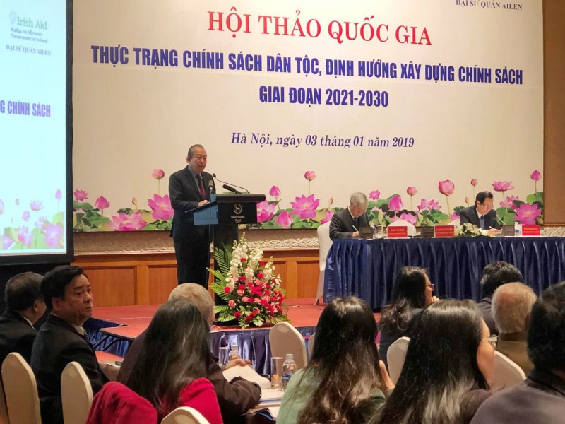 Phó Thủ tướng thường trực Chính phủ Trương Hòa Bình phát biểu tại hội thảo