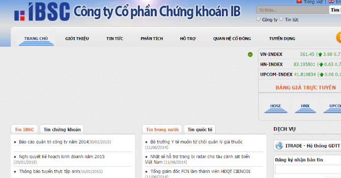 Chứng khoán IB bị xử phạt 85 triệu đồng