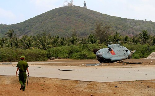 Hiện trường vụ tai nạn máy bay.