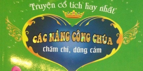  Bìa cuốn truyện cổ tích "Các nàng công chúa chăm chỉ, dũng cảm".