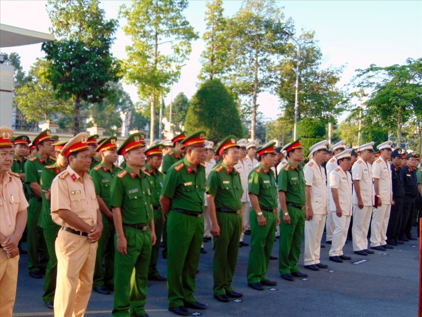 Công an Bạc Liêu ra mắt lực lượng phản ứng nhanh 238