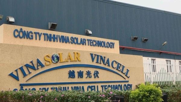 Công ty TNHH VinaSolar Technologi vi phạm quy định về sử dụng đất đai tại KCN Đình Trám.