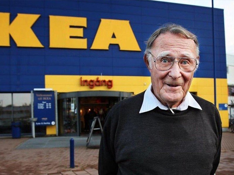 Tỷ phú Ingvar Kamprad. 