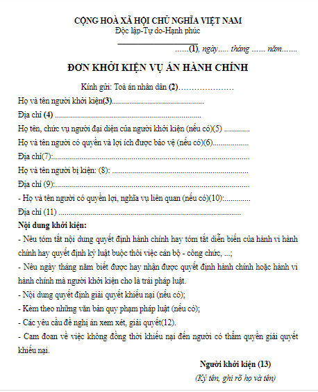 Có được khởi kiện hành chính Văn bản thông báo ý kiến kết luận của Lãnh đạo tỉnh? 