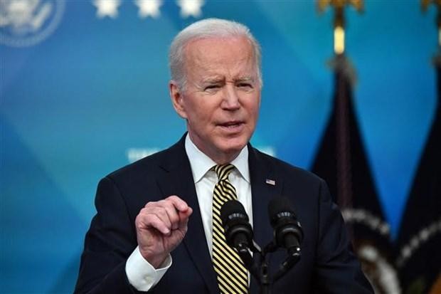 Tổng thống Mỹ Joe Biden thông báo khoản viện trợ quân sự trị giá 1 tỷ USD cho Ukraine, ngày 16/3/2022.