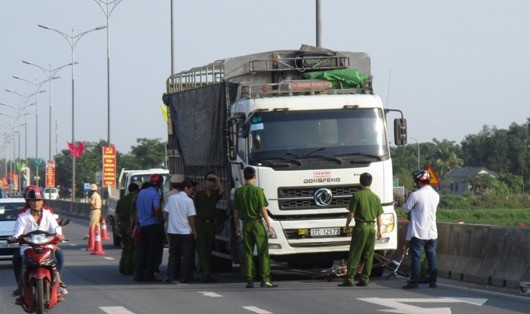 Hiện trường xảy ra vụ tai nạn.