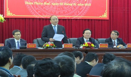 Thủ tướng Nguyễn Xuân Phúc thăm và làm việc tại tỉnh TT-Huế.