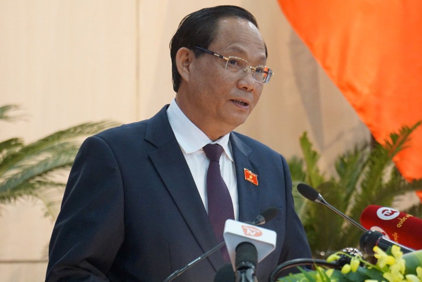 Phó Chủ tịch Quốc hội Trần Quang Phương phát biểu tại kỳ họp.
