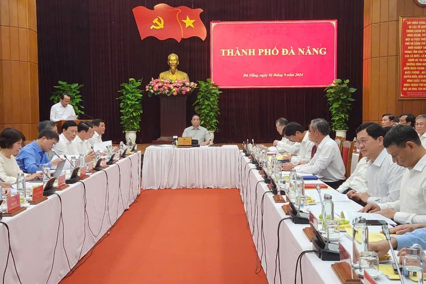 Quang cảnh của buổi làm việc vào chiều 1/9.