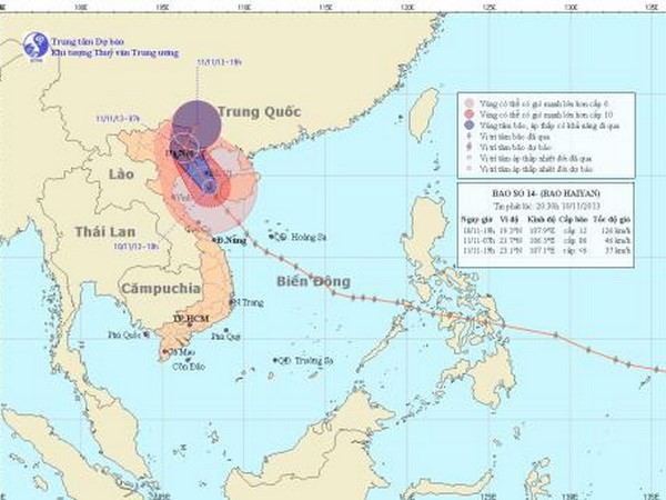 Bão tiến gần bờ biển Hải Phòng, gió giật cấp 13-14