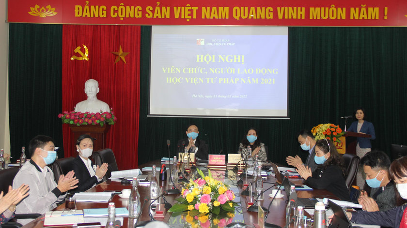 Học viện Tư pháp: Hội nghị viên chức, người lao động năm 2021