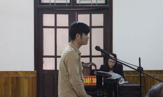 Bị cáo Trần Anh Tuấn tại phiên tòa