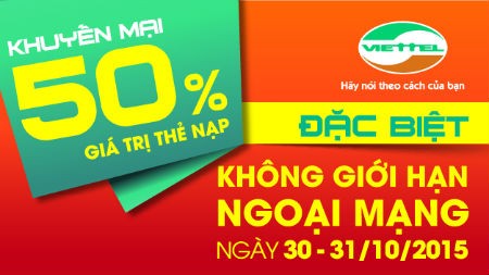 Viettel tung khuyến mại “khủng” chào tháng 11