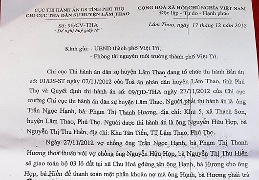 Thành phố Việt Trì – Phú Thọ:  Người dân “mỏi mòn” chờ cấp sổ đỏ!