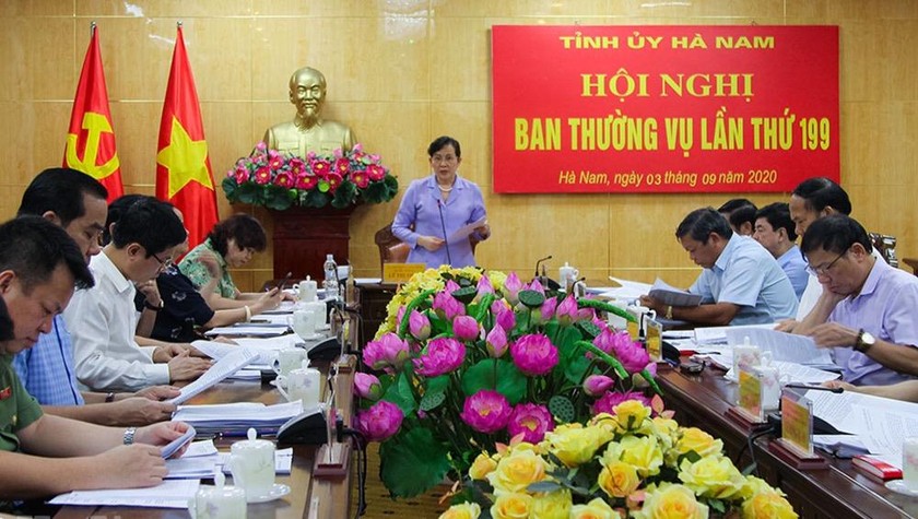 Hà Nam thống nhất nội dung các văn kiện trình tại Đại hội đại biểu Đảng bộ tỉnh lần thứ XX 