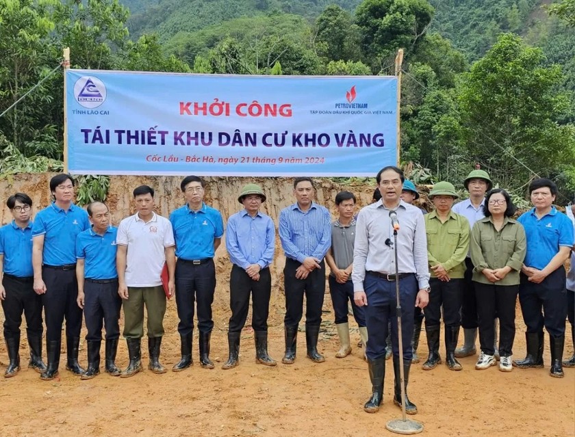 Ông Trịnh Xuân Trường - Chủ tịch UBND tỉnh Lào Cai phát biểu tại lễ khởi công.