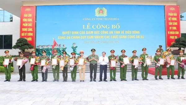 Thanh Hoá: Điều động 2.597 cán bộ, chiến sĩ Công an chính quy về công tác tại cấp xã