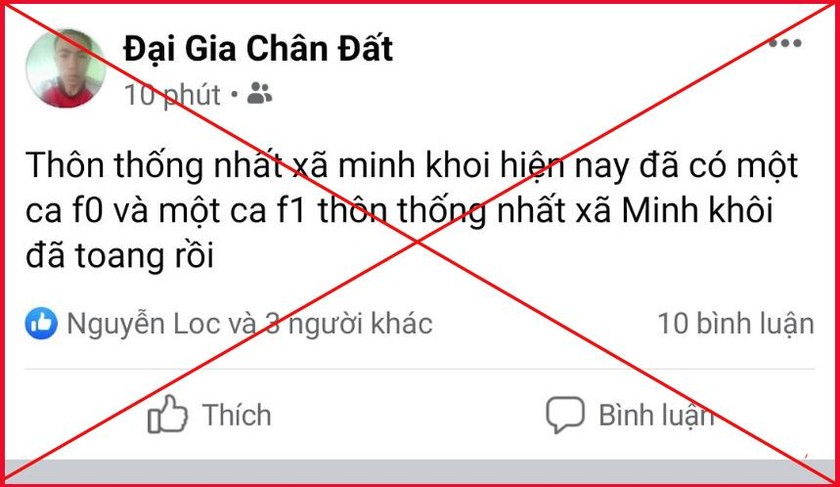 Đề nghị phạt 'Đại gia chân đất' 7,5 triệu đồng vì hoang tin về COVID-19