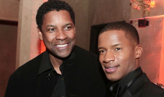 Denzel Washington (trái) và Nate Parker (phải) trong buổi ra mắt bộ phim “The Great Debater” năm 2007 