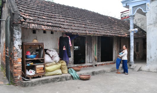 Ngôi nhà nơi bà cháu Linh đang sinh sống.