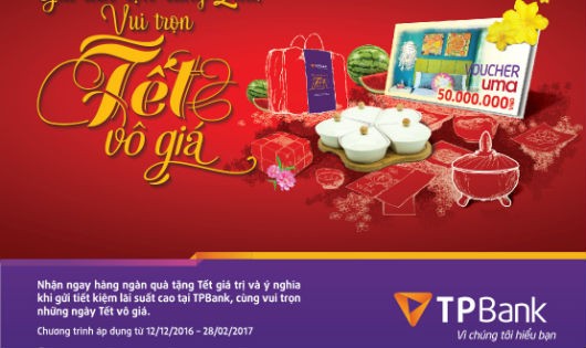 Tết này rộn ràng quà tặng khi gửi tiết kiệm tại TPBank