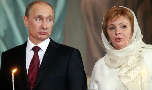 Ông Putin và vợ cũ sau khi ông đã làm tổng thống (Ảnh: time.com)