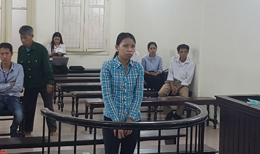 Bị cáo Trang tại tòa