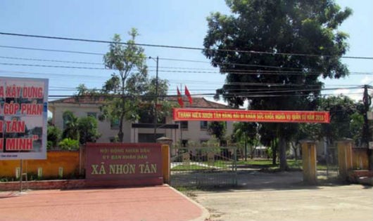 Trụ sở UBND xã Nhơn Tân, nơi xảy ra nhiều sai phạm làm thất thoát hàng trăm triệu đồng