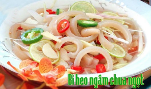 Bì heo ngâm chua ngọt cho ngày cuối tuần