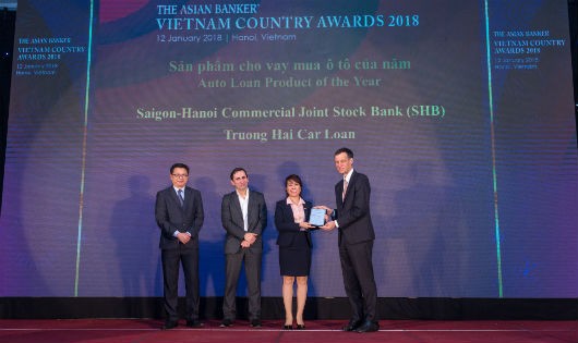 ASIAN BANKER vinh danh SHB là ngân hàng có sản phẩm cho vay mua ô tô của năm