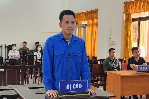 Bị cáo Nguyễn Minh Tuấn tại phiên tòa.