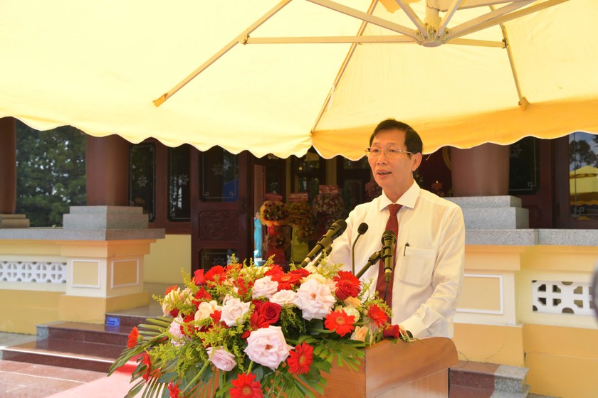 Phó Chủ tịch UBND tỉnh An Giang Lê Văn Phước phát biểu.