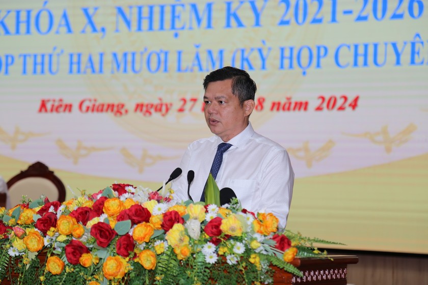 Ông Giang Thanh Khoa giữ chức Phó Chủ tịch UBND tỉnh Kiên Giang, nhiệm kỳ 2021-2026.